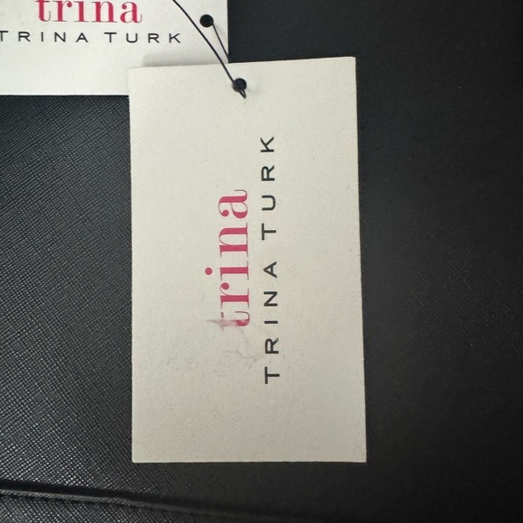 Trina Turk Black Faux Leather Handbag - Picture 4 of 7